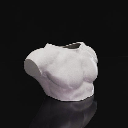 Male Body Statue Vase